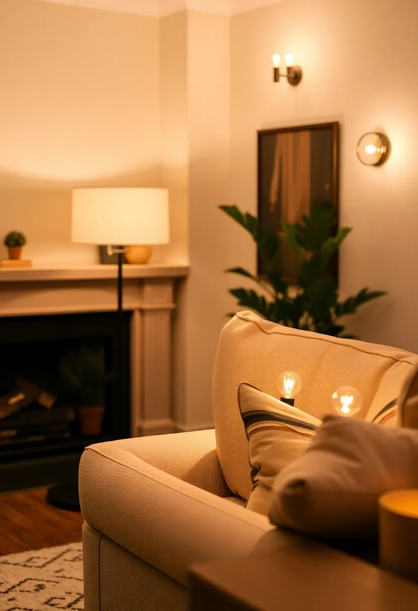 1. Create a Warm Ambiance with Layered Lighting: Illuminate Your Space with Cozy Glow