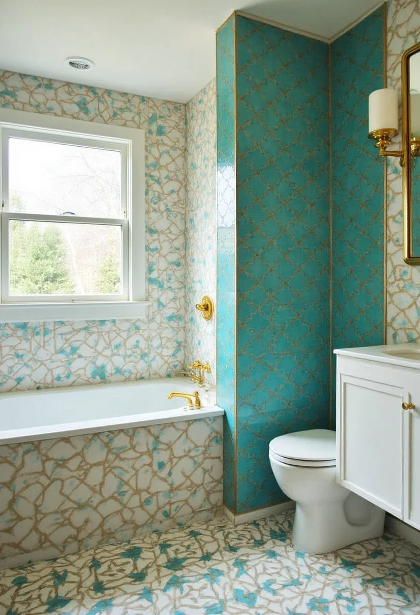 1. How Bold Geometric Patterns Can Energize Your Bathroom