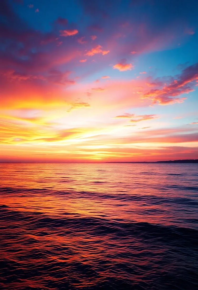 1. Breathtaking Sunset Over a Tranquil Ocean: Feel the Serenity Every Time You Unlock Your Phone