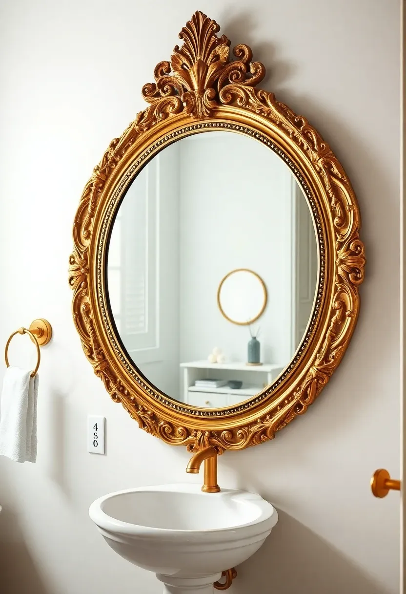 2. The Magic of Statement Mirrors: Elevate Your Powder Room Instantly