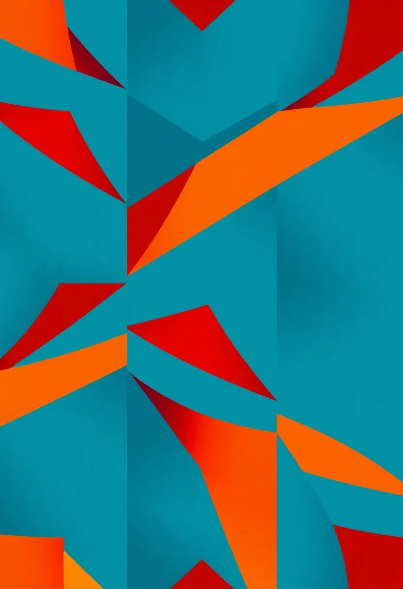 3. Abstract Geometric Patterns with Bold Colors: Unleash Your Inner Artist