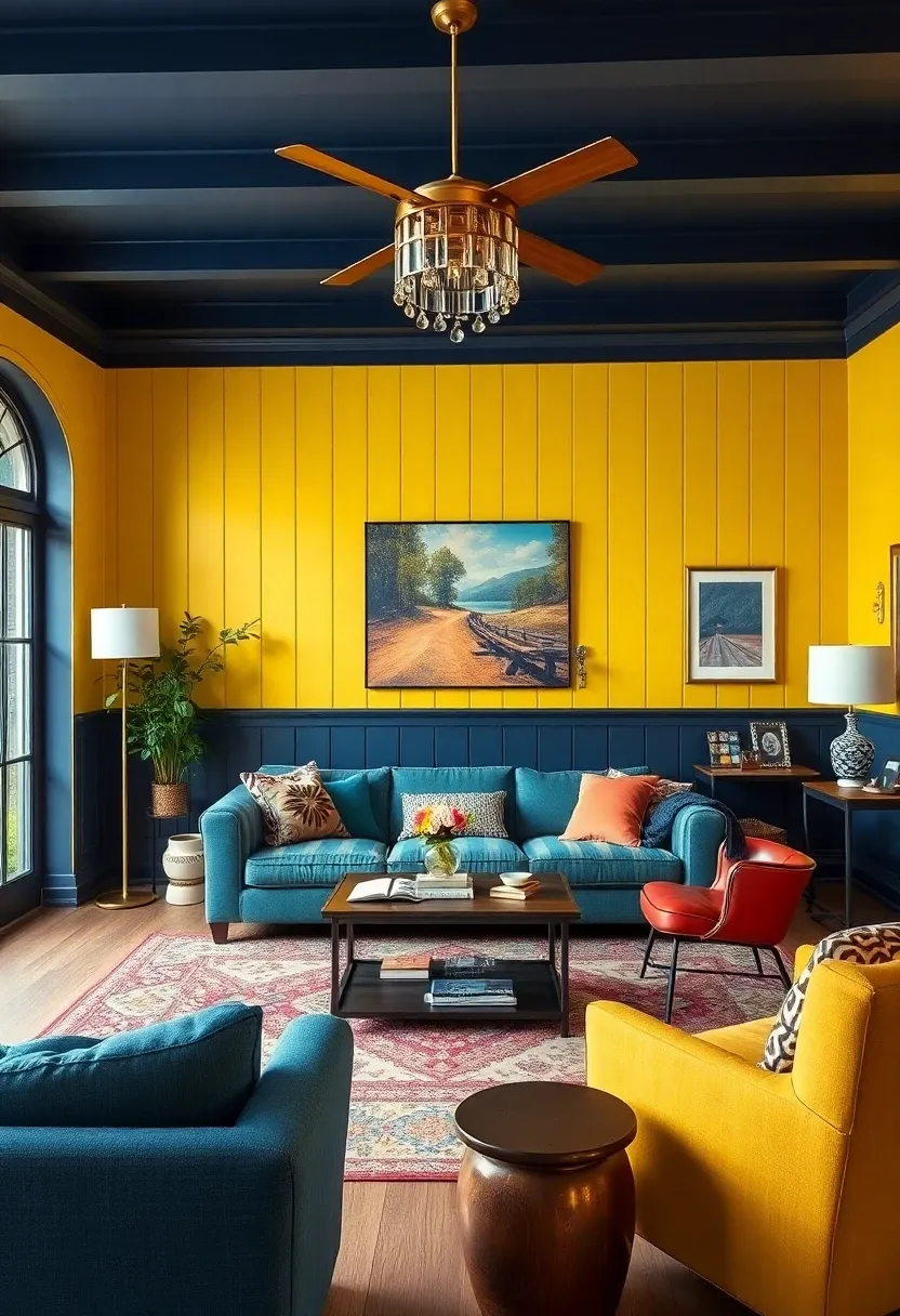 3. Adding a Splash of Color: Painted Board and Batten Wall Ideas
