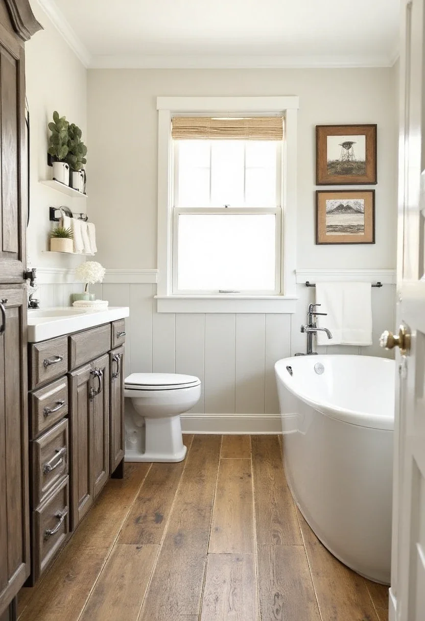 4. The Allure of Rustic Wood-Look Tiles for a Cozy Retreat