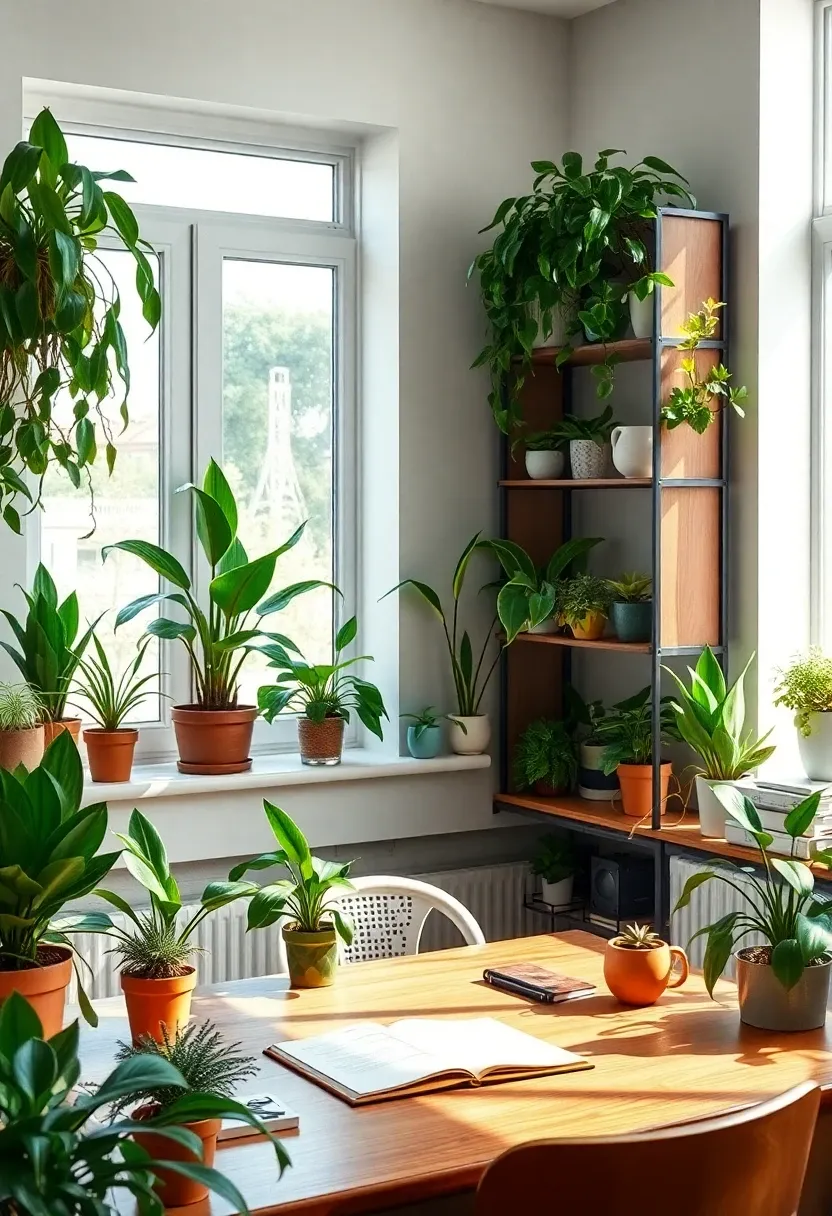 4. Indoor Plants: Bringing Nature's Calm into Your Study Room
