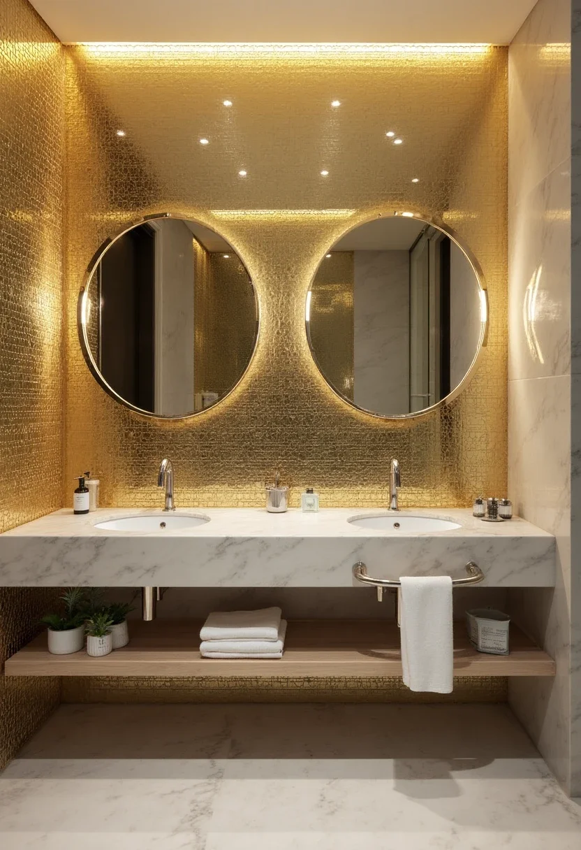 5. How to Use Metallic Tiles for a Glamorous Bathroom Makeover