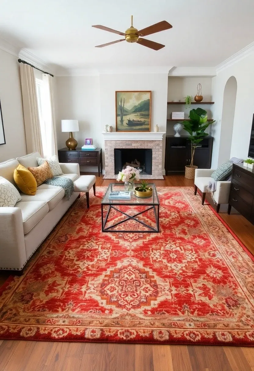 6. Choose a Statement Rug for a Cozy Foundation: Anchor Your Room with Style