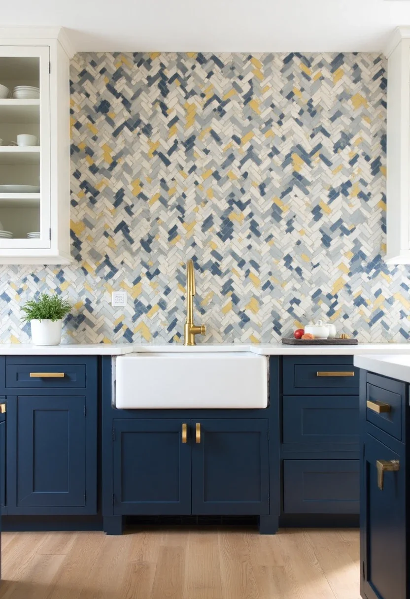6. Transform Your Kitchen Walls with Stylish Tile Patterns