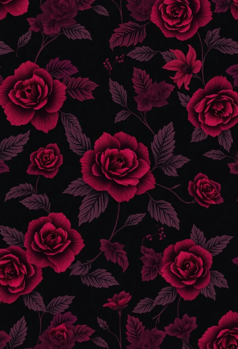 6. Elegant Floral Designs in Moody Palettes