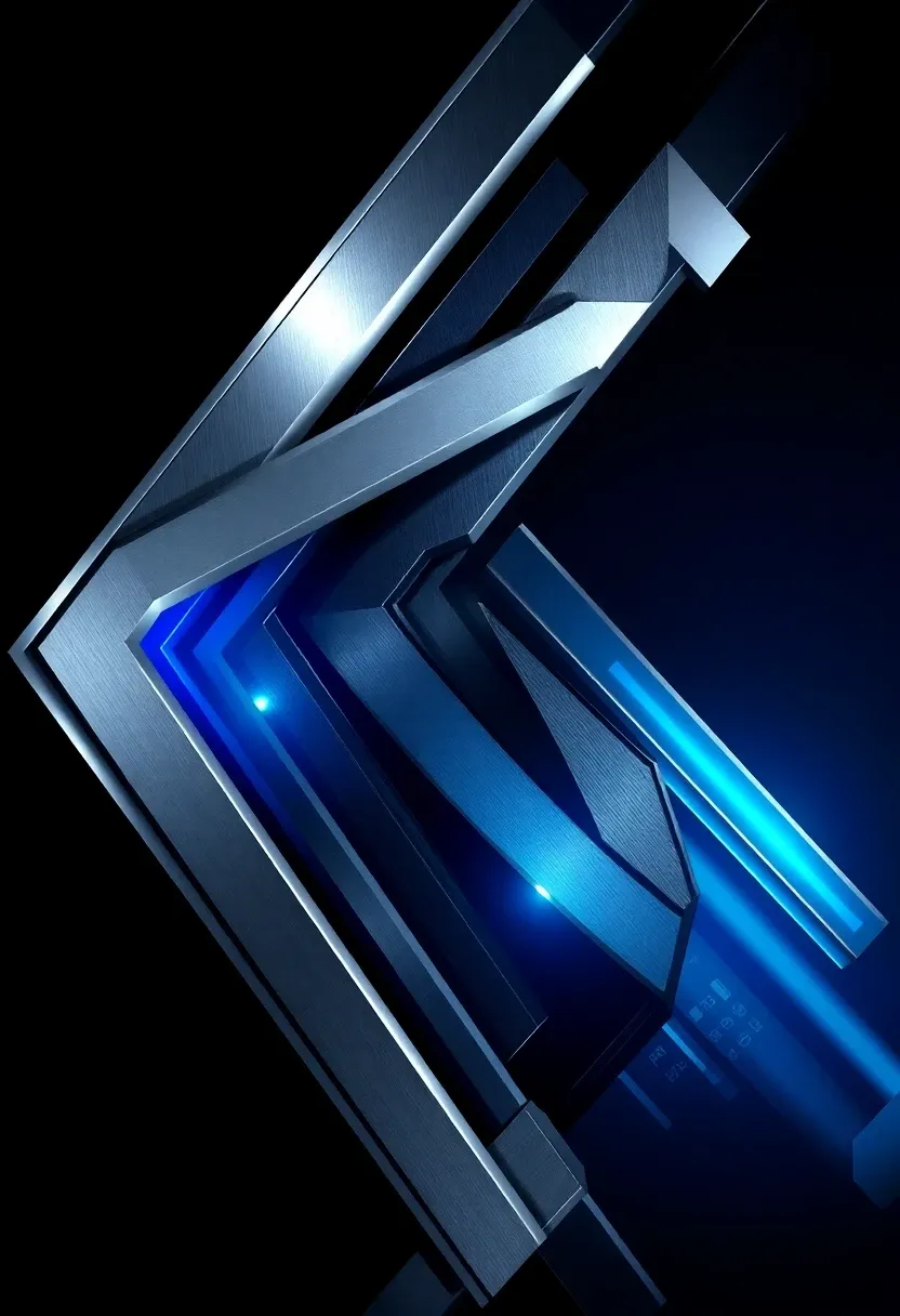 7. Futuristic Abstract Art with a Dark Twist