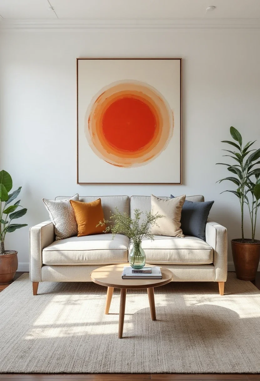 8. Art as a Centerpiece: Transform Your Living Room with Stunning Artwork