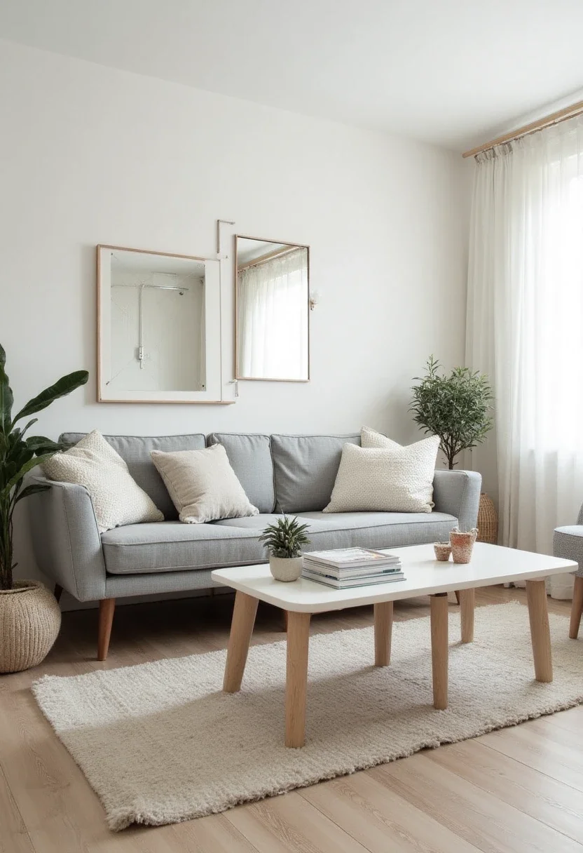 9. Maximizing Space in Small Living Rooms with a Grey Sofa