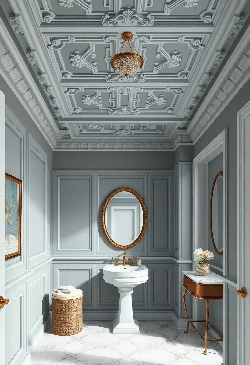 10. Why You Shouldn't Overlook the Ceiling in Your Powder Room Design