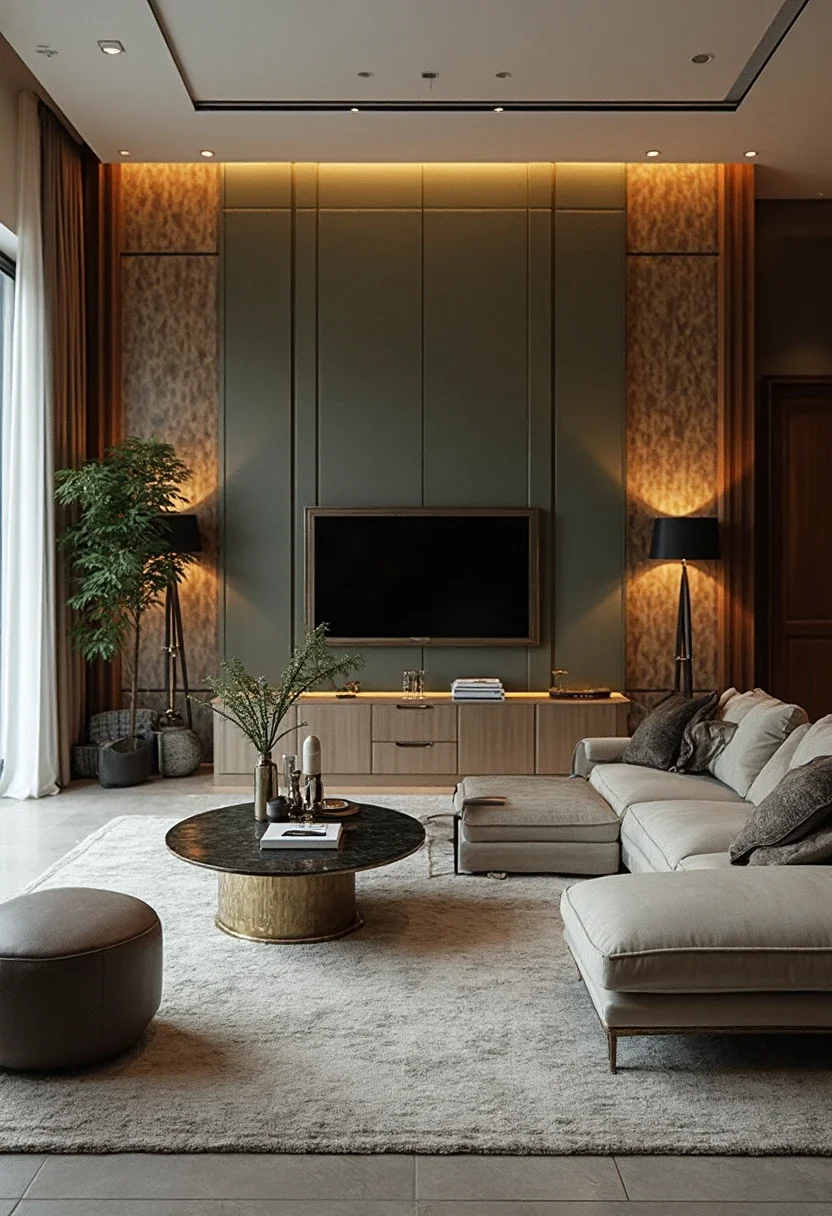 1. Creating a Feature Wall with Army Wallpaper