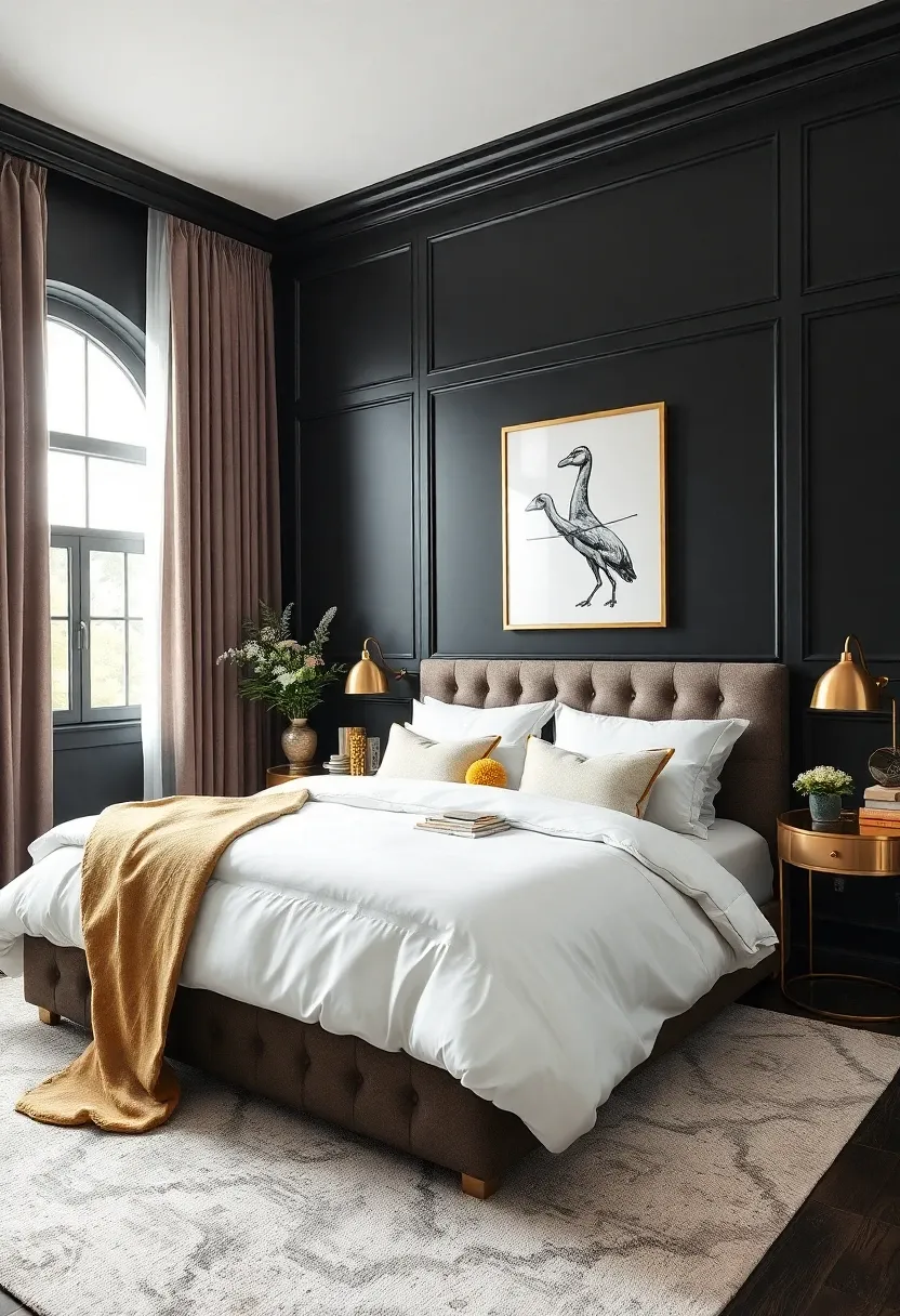 1. Bold Black Walls