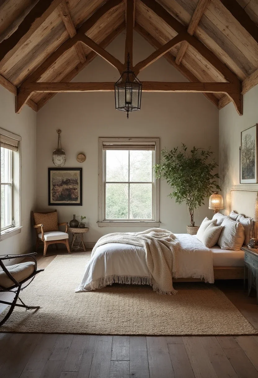2. Add Rustic Charm with Exposed Beams