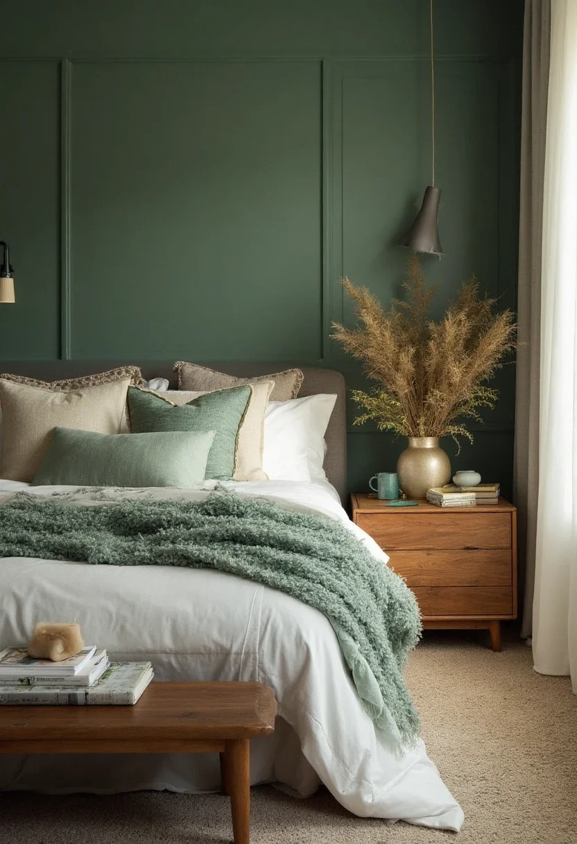 2. Earthy Greens for a Natural Connection