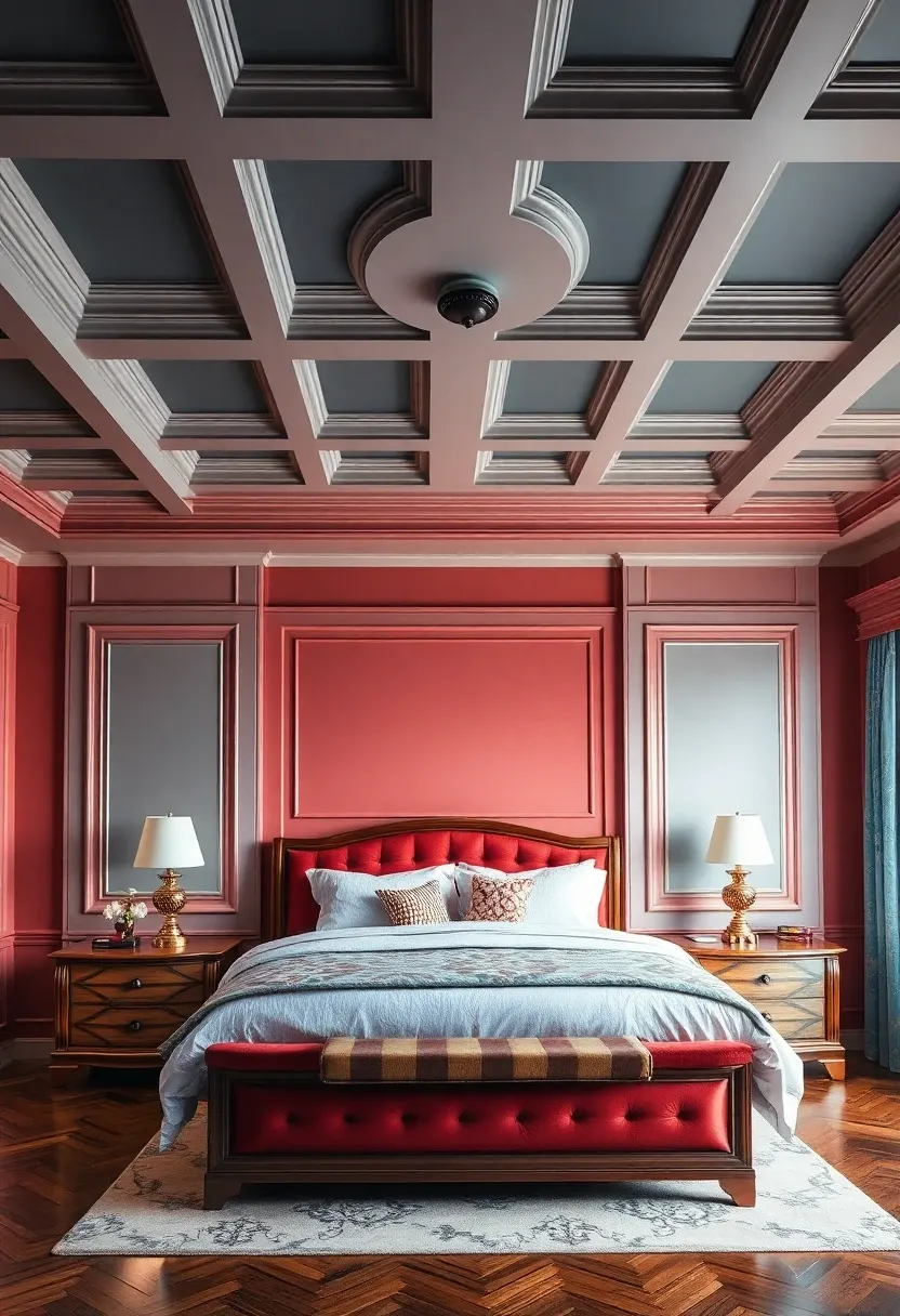 2. Coffered Ceilings for Elegance