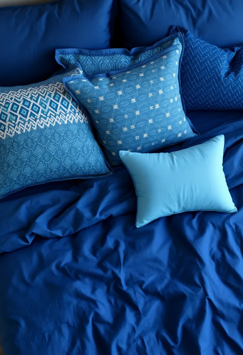 2. Elegant Navy Blue Bedding