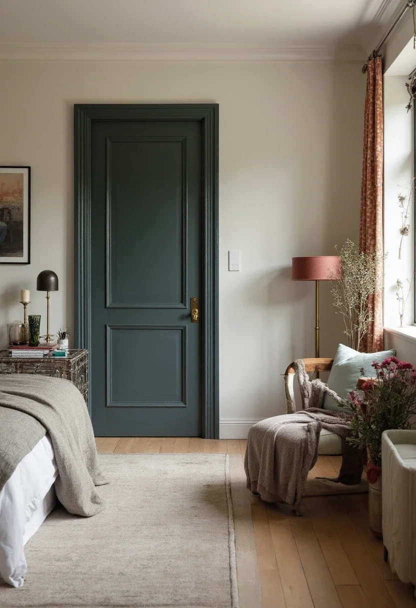 3. Make a Statement with a Bold Painted Door