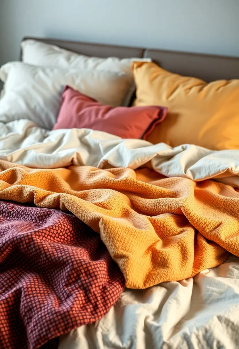 3. Textured Bedding