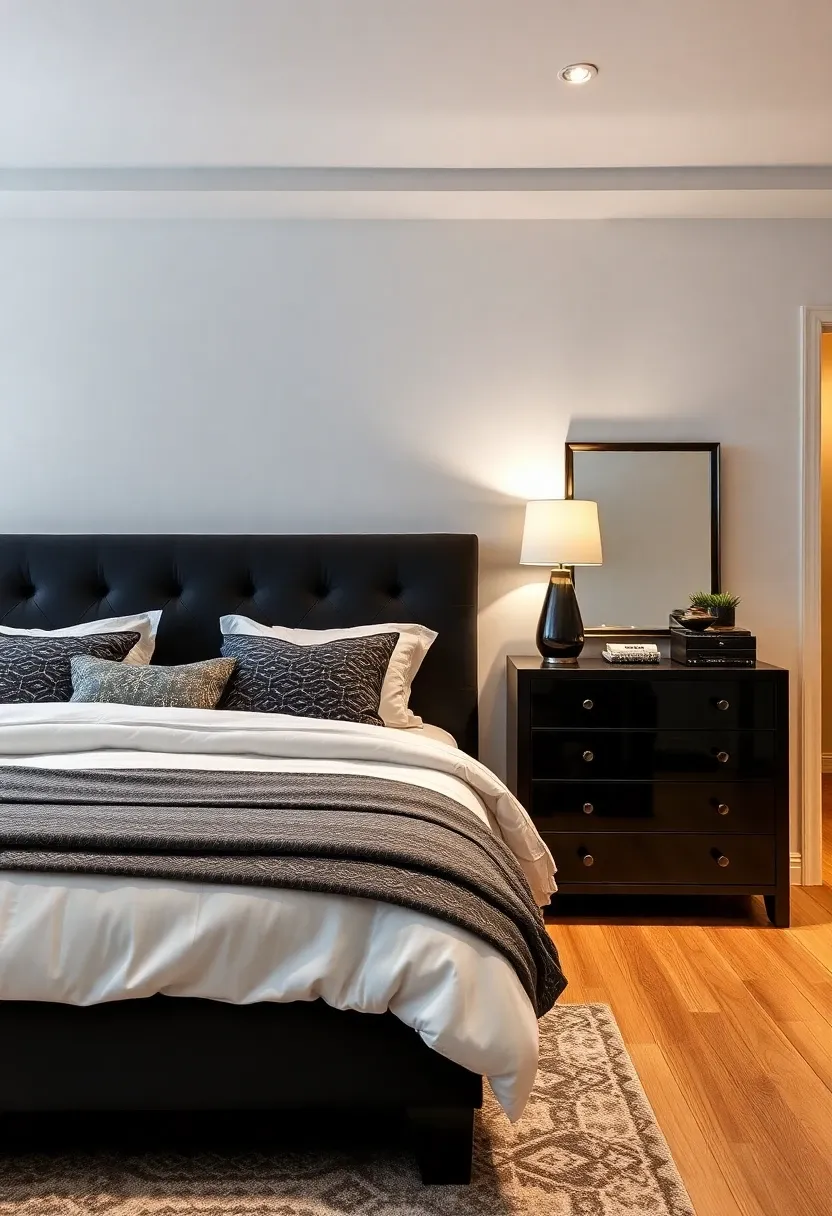 3. Bold Black Accents