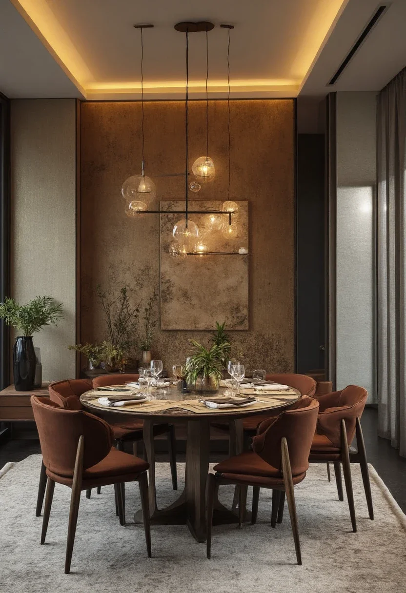 4. Infuse Modern Glam with Metallic Accents