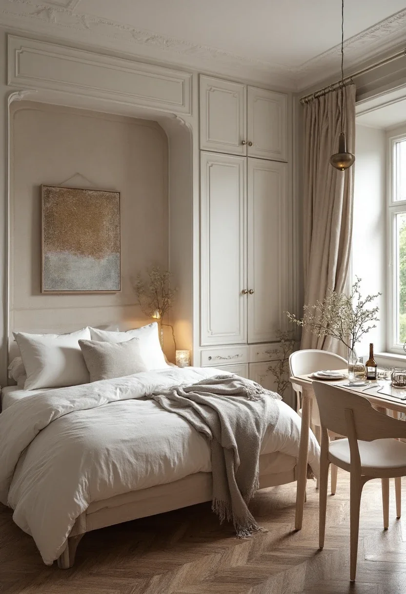 4. Scandinavian Simplicity with White Cupboards