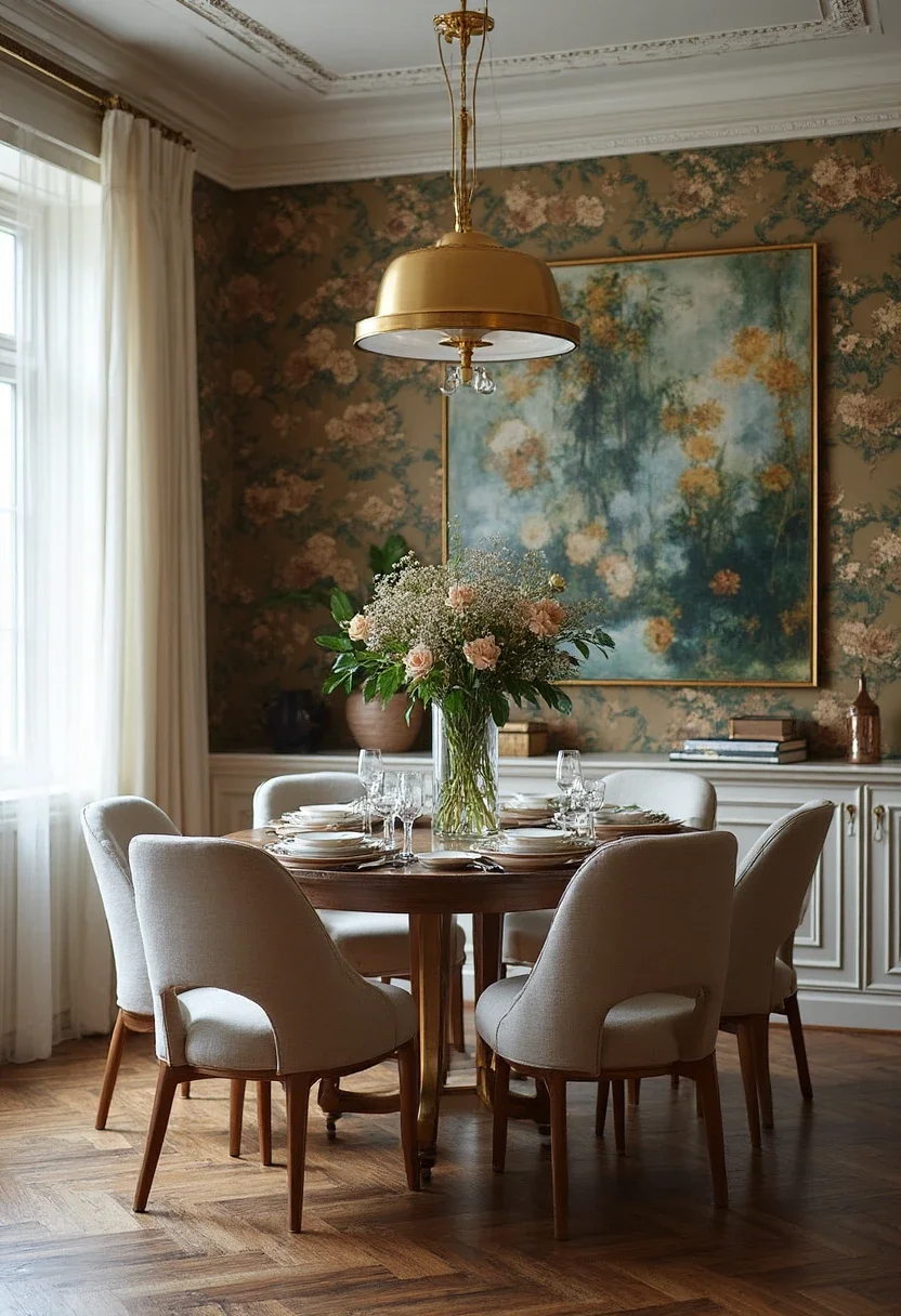 4. Add Depth to Your Dining Room with Botanical Prints