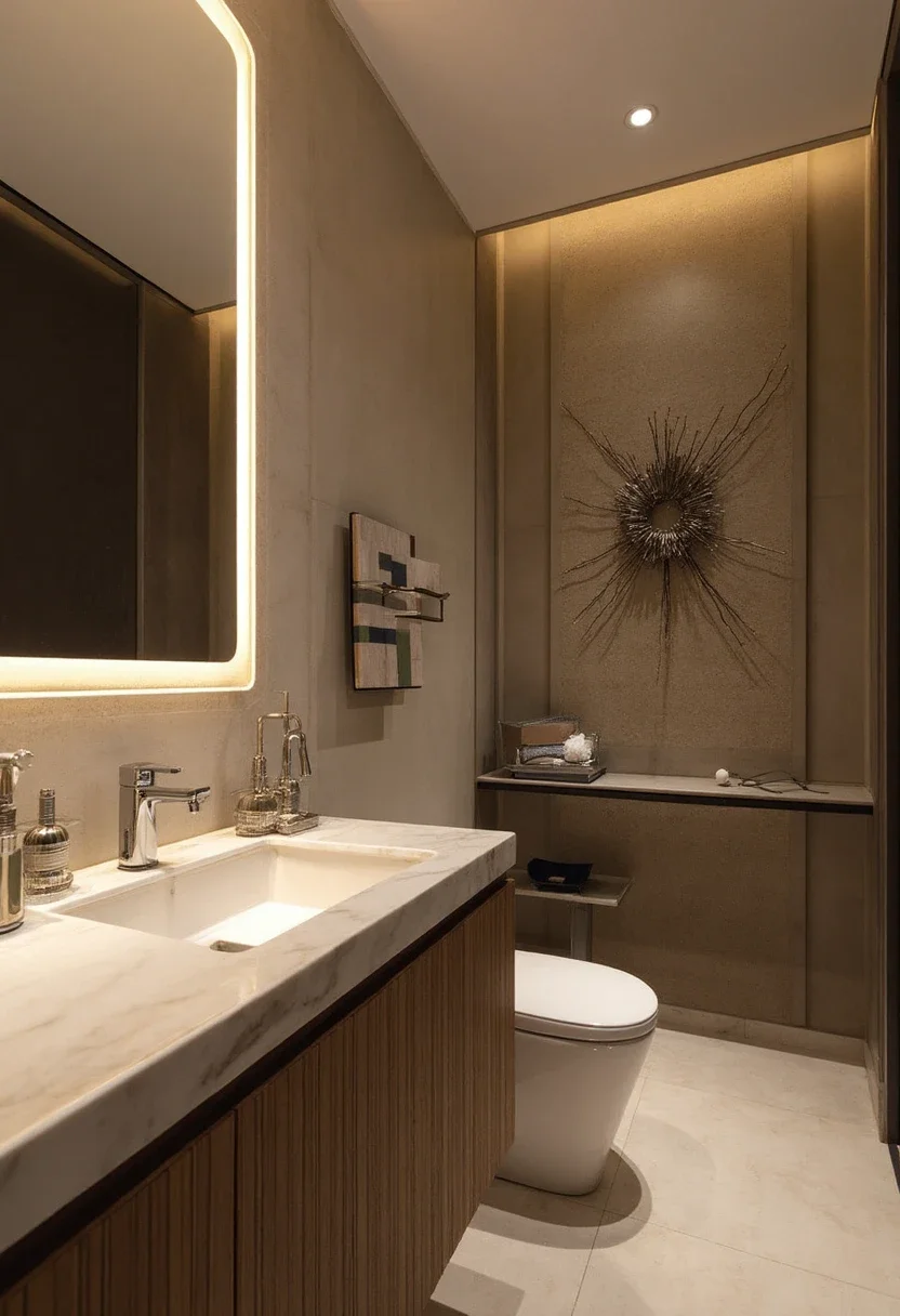 4. Enhance with Backlit Mirrors