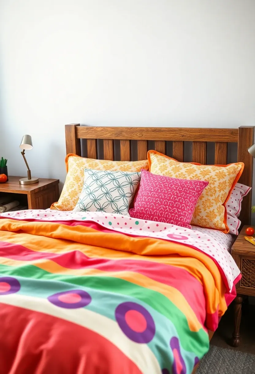 4. Vibrant Bedding