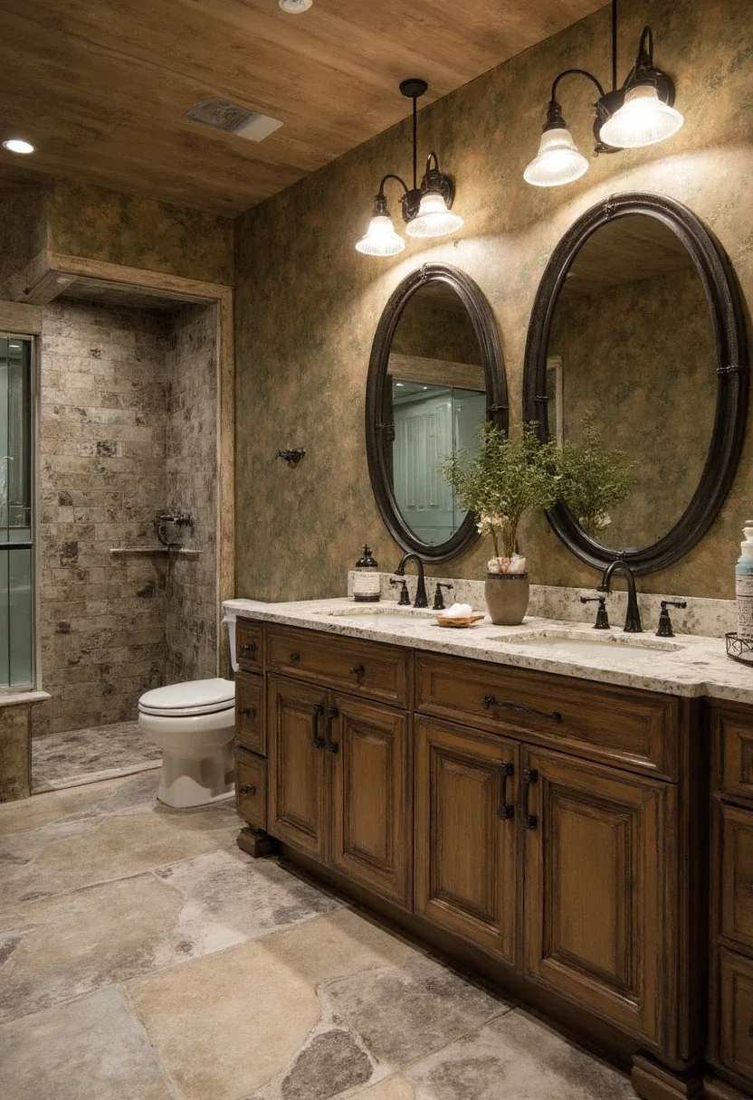 5. Rustic Charm with Camouflage Accents
