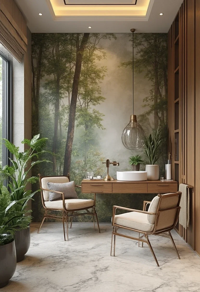 5. Transform Your Home Office with a Serene Landscape