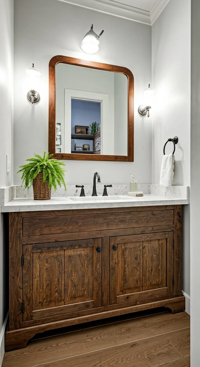 5. Rustic Retreat with Farmhouse Style