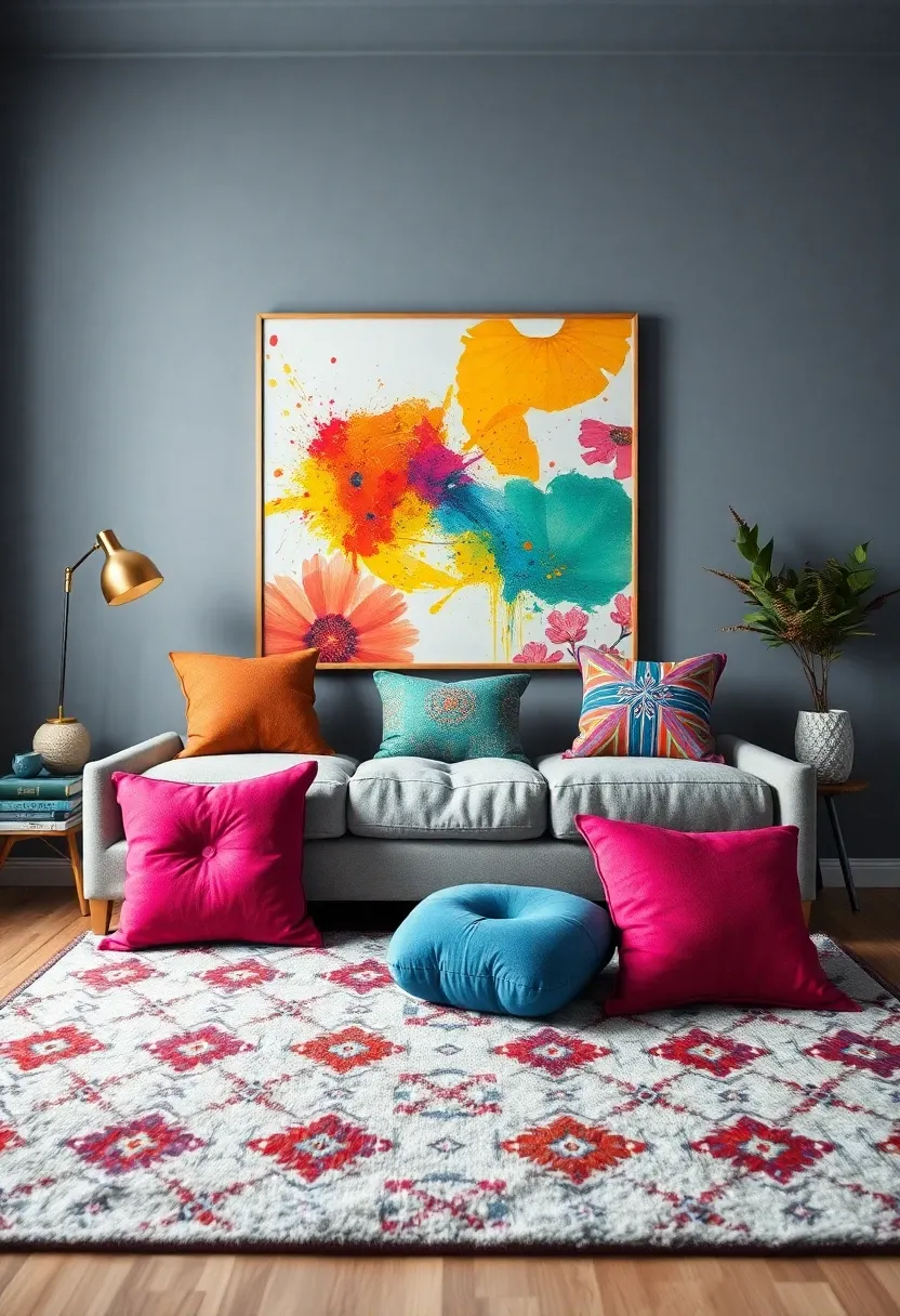 5. Grey with Bold Hues
