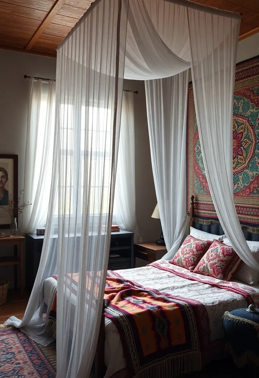 5. Hang a Canopy or Tapestry