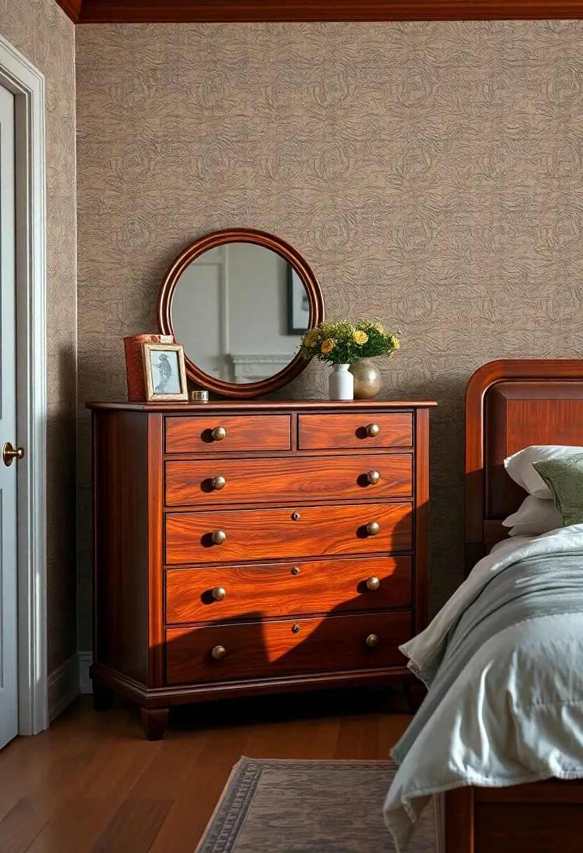 5. Opt for Dark Wood Furniture