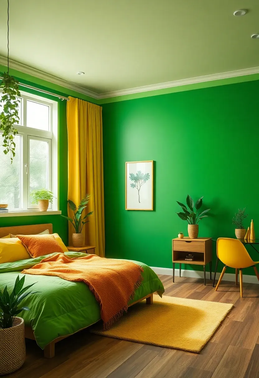 5. Vibrant Greens and Yellows