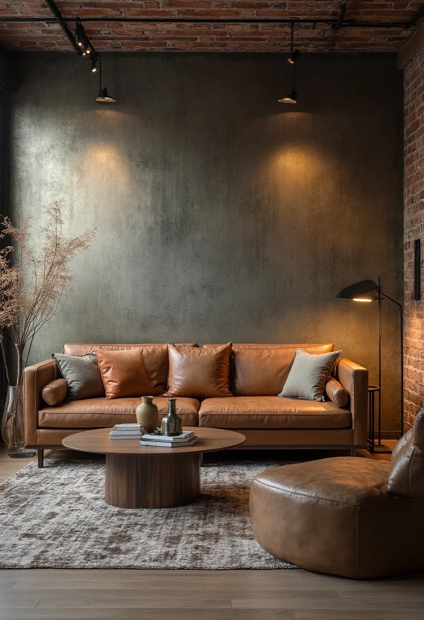 6. Industrial Edge with Metallic Finishes