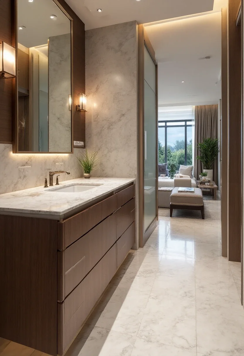 6. Add a Vanity with Ample Drawers
