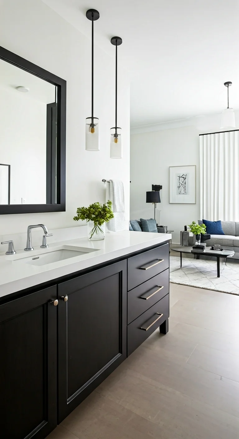 6. Sleek Sophistication with Dark Finishes