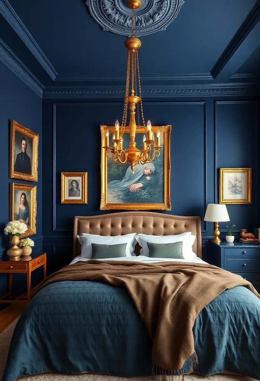 6. Navy Blue and Gold Combinations