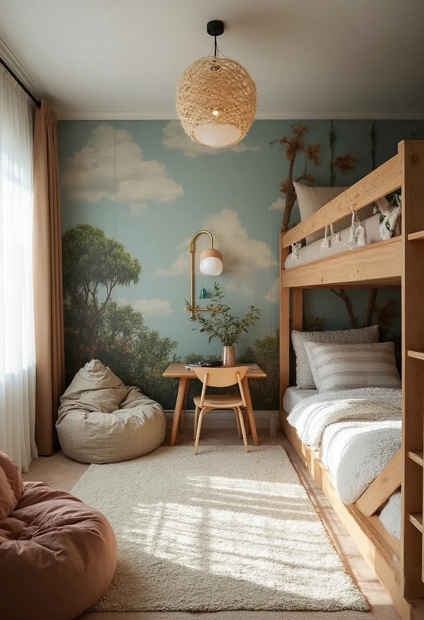 7. Whimsical Touch with Children's Room Murals