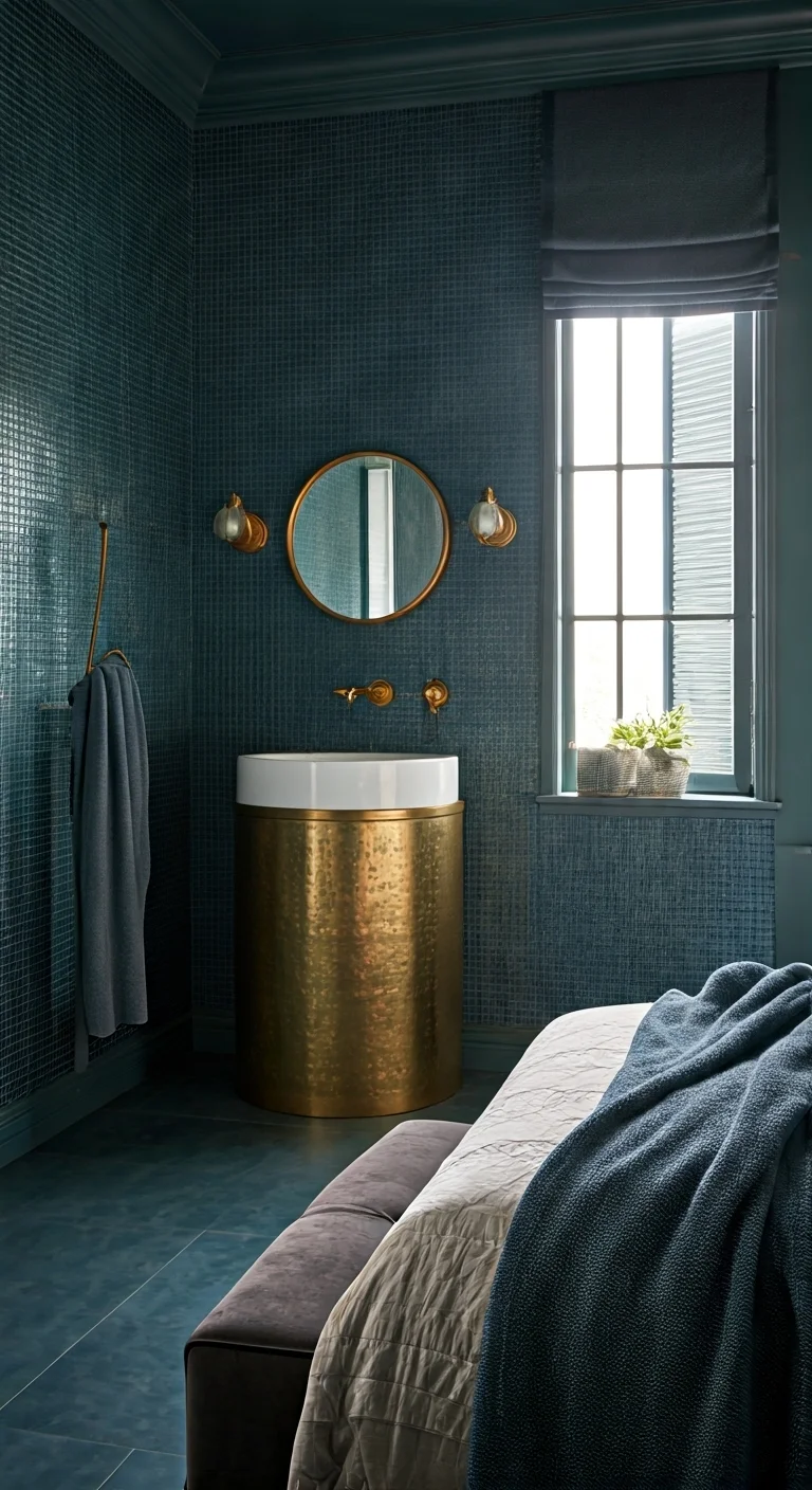 7. Experiment with Blue and Metallics