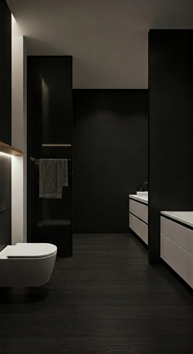 8. Bold Black Walls