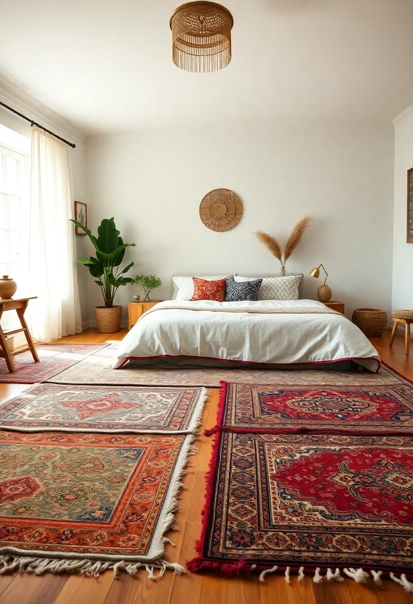 8. Layered Rugs