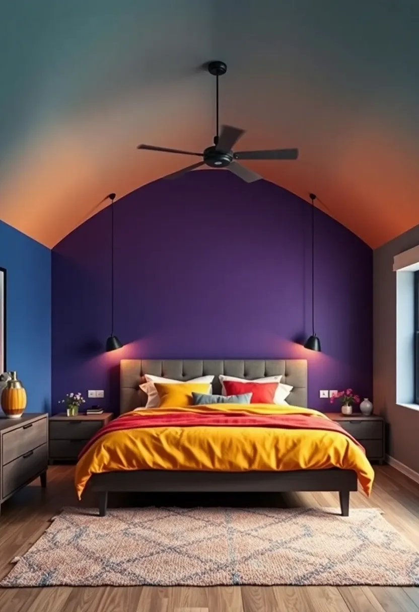 9. Painted Ceilings for a Pop of Color