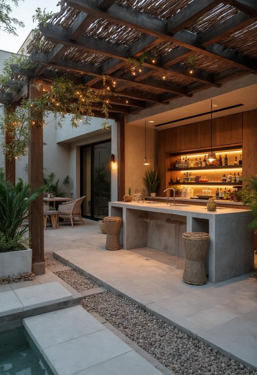 10. Outdoor Oasis with an Alfresco Bar