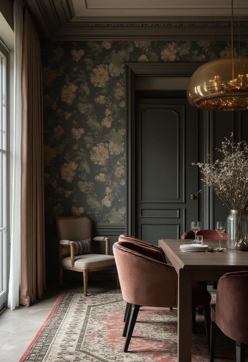 10. Dramatic Flair with Dark Florals