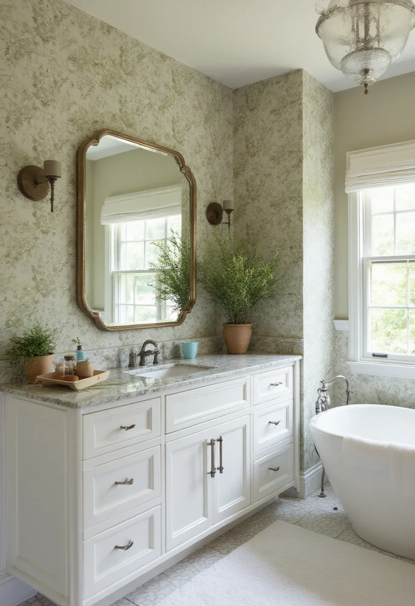10. Infuse Your Kitchen with Herb Garden Wallpaper