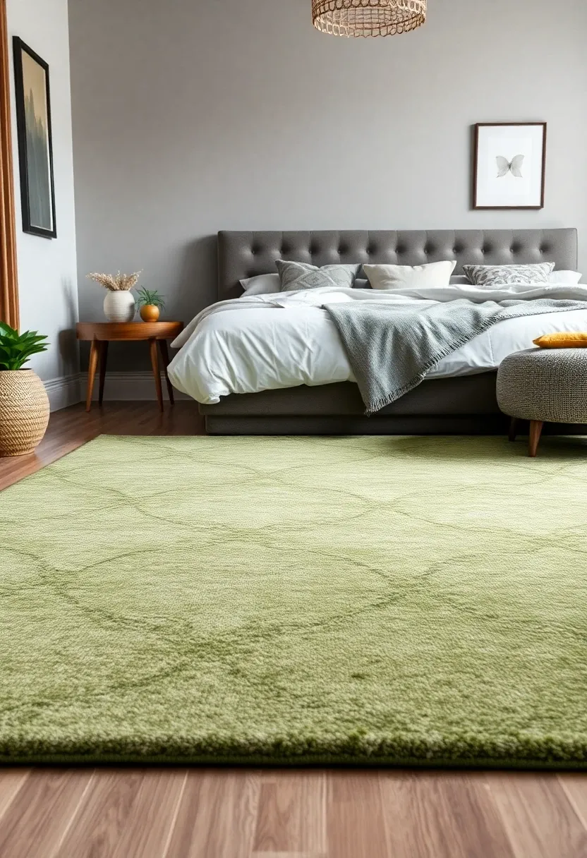 10. Muted Green Rugs